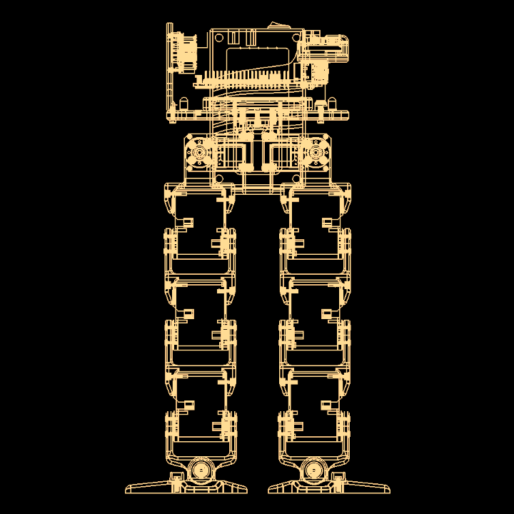 Nix Robot Wireframe Schematics